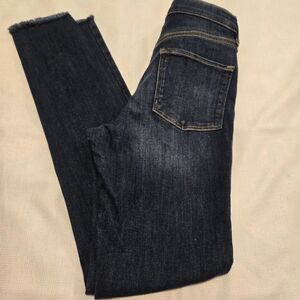 OLD NAVY Girl's Rockstar Jegging Med Dark Wash Distressed Size 16
